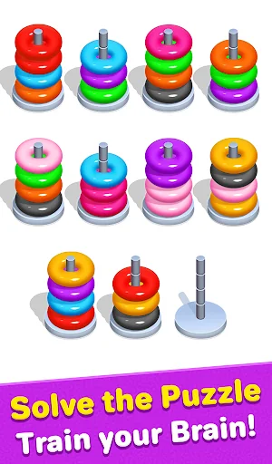 Color Hoop Sort - Hoop Stack screenshot 3