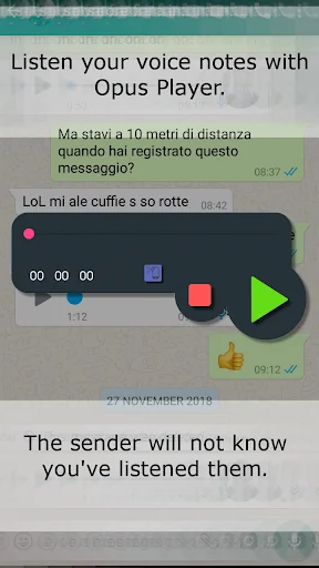 Opus Player - WhatsApp Audio screenshot 2