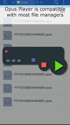 Opus Player - WhatsApp Audio screenshot 4
