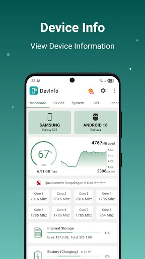 Device Info: View phone info screenshot 1