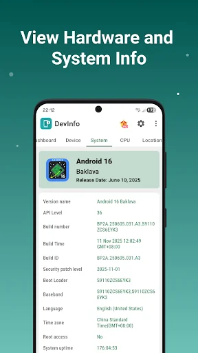 Device Info: View phone info screenshot 2