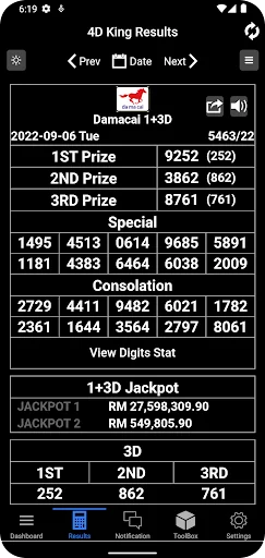 4D King Live 4D Results screenshot 3