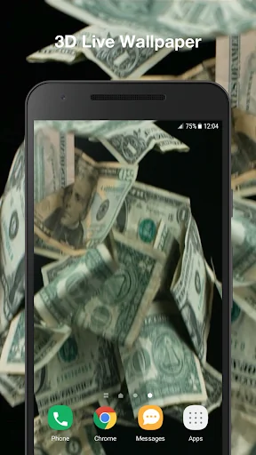 3d Falling Money Wallpaper