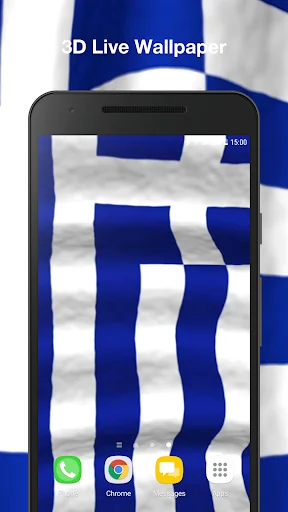 3d Greece Flag Live Wallpaper