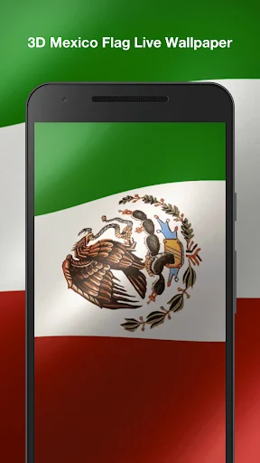 3d Mexico Flag Live Wallpaper screenshot 4