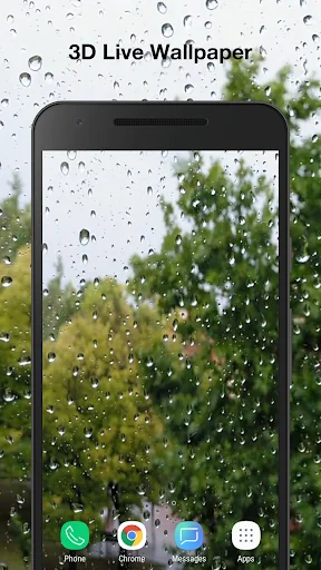 3d Raindrops Live Wallpaper screenshot 1