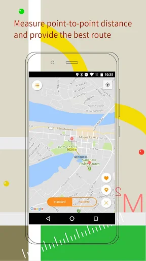 GPS Maps Ruler-Area Measure screenshot 2