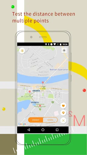 GPS Maps Ruler-Area Measure screenshot 3