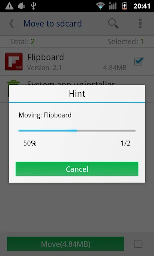 Move app to SD card screenshot 2