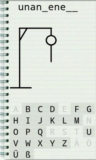 Hangman - Deutsch-Spiel screenshot 2