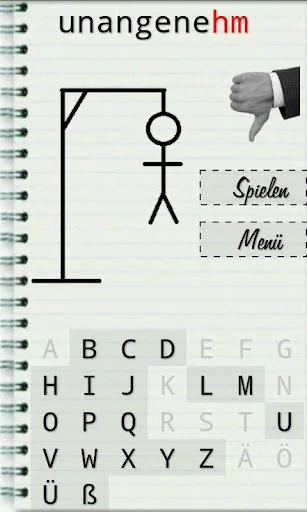 Hangman - Deutsch-Spiel screenshot 3