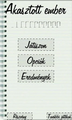 Akasztott ember - Magyar játék