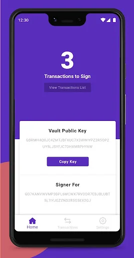 LOBSTR Vault. Multi-signature screenshot 1