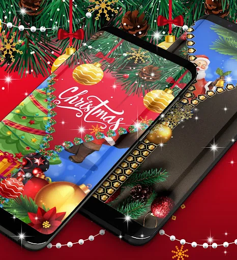 Christmas lock screen screenshot 2