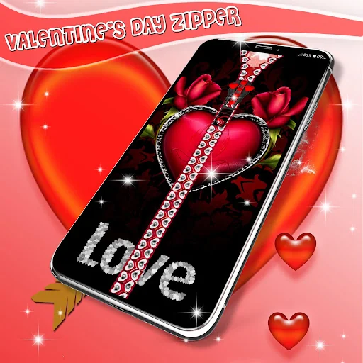 Valentines day zipper locker screenshot 1