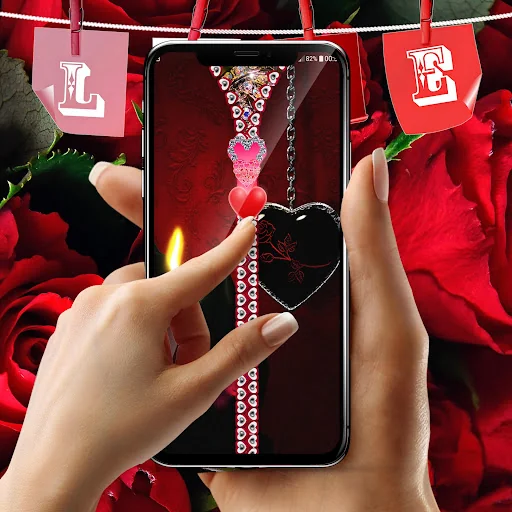 Valentines day zipper locker screenshot 2