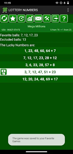 Lottery numbers generator