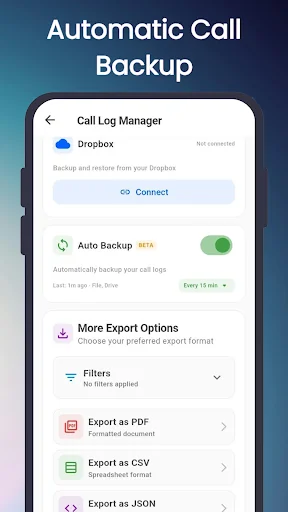 Call Log Backup and Restore screenshot 3