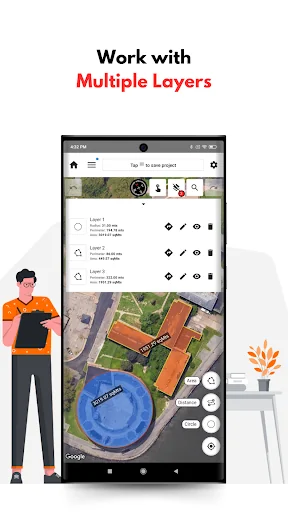 GPS Land Measurement & Survey screenshot 2