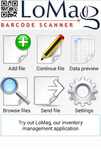LoMag Barcode Scanner to Excel screenshot 1