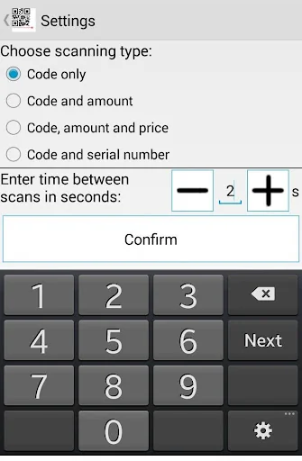 LoMag Barcode Scanner to Excel screenshot 2