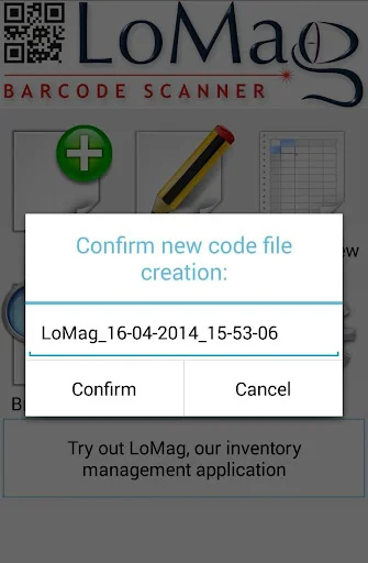 LoMag Barcode Scanner to Excel screenshot 3