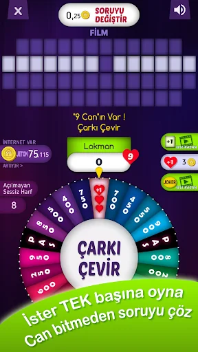 Çarkıfelek Mobil - Zarf Seç