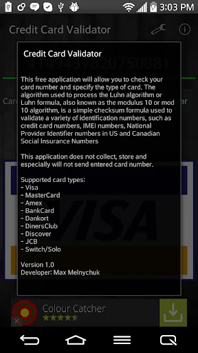 Credit Card Validator screenshot 2