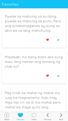 Tagalog Love Quotes screenshot 4