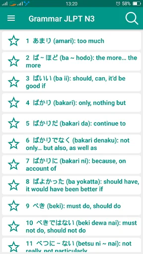 Japanese Grammar JLPT N3