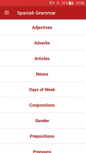 Spanish Grammar Offline