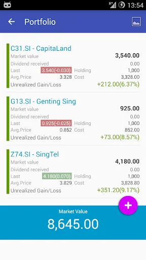 My SGX (Singapore Exchange) screenshot 3