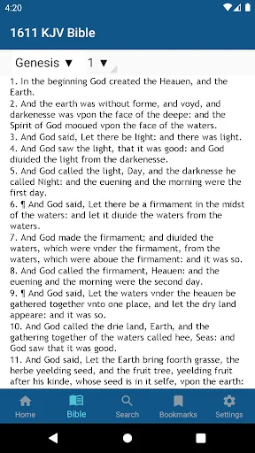 1611 KJV Bible with Apocrypha
