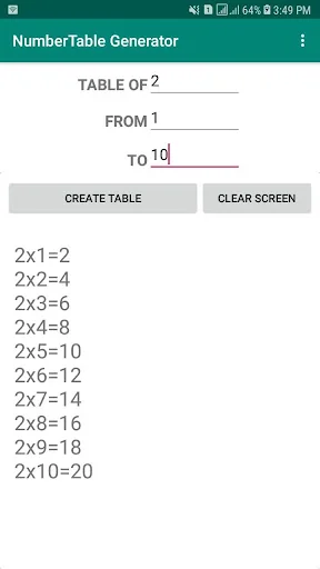 Table Maker