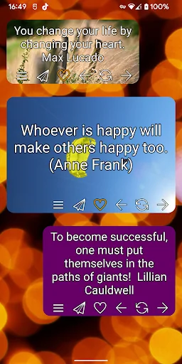 Motivation widget: Daily quote