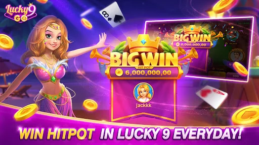 Lucky 9 Go-Fun Card Game screenshot 2