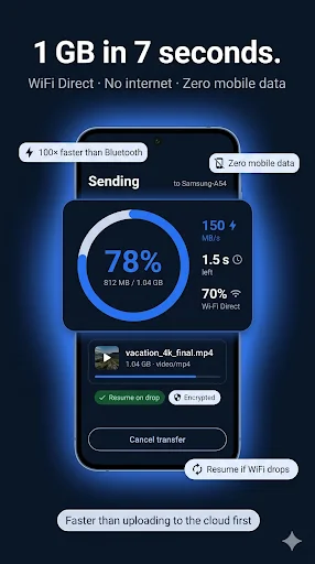 Apk Share: WiFi & Bluetooth screenshot 3