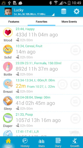 Baby Care - track baby growth!