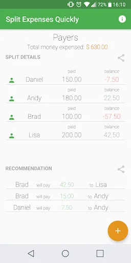 Split Money Expenses