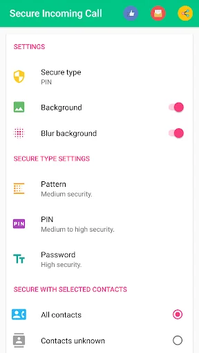 Secure Incoming Call screenshot 2
