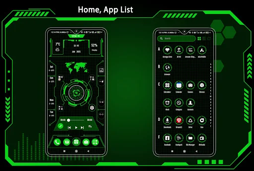Futuristic Launcher - Lock App screenshot 3