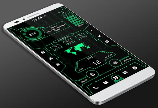 Futuristic Launcher 2, Applock screenshot 1