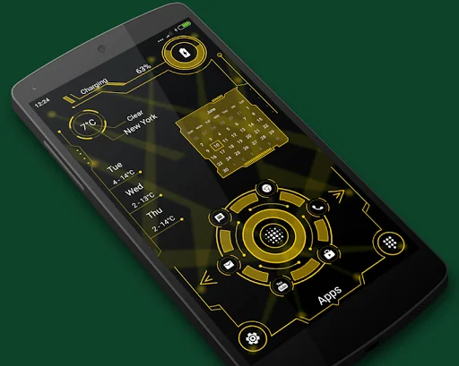 Hitech launcher 2 - AppLock screenshot 1