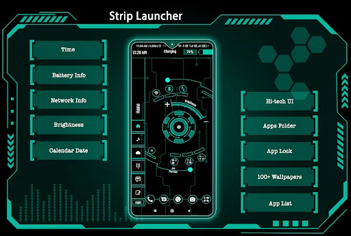 Strip Launcher - Homescreen screenshot 3