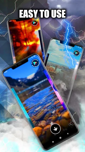 Lighting Storm Wallpaper Live screenshot 2