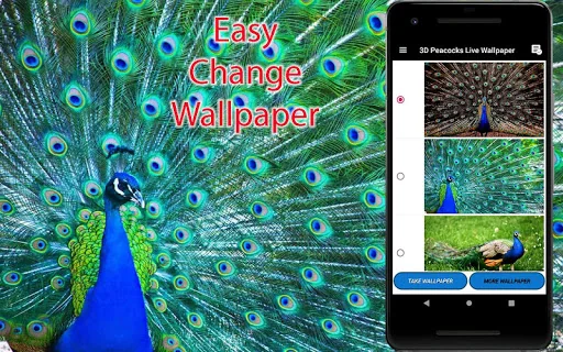 Peacock Live Wallpaper screenshot 1
