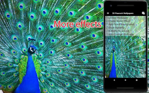 Peacock Live Wallpaper screenshot 3