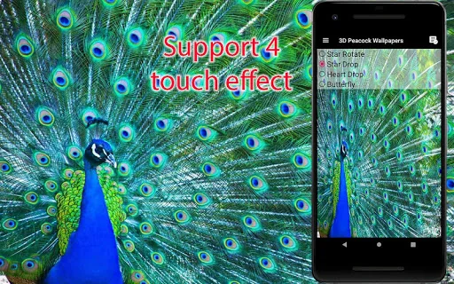 Peacock Live Wallpaper screenshot 4