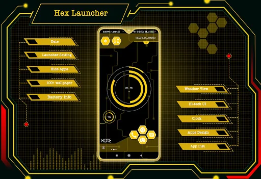 Hex Launcher - Applock,HideApp
