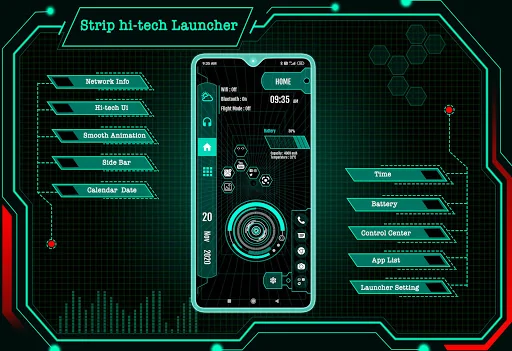 Strip Hi-tech Launcher 2025